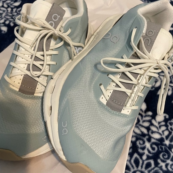 WORN 5-6 TIMES On Cloud Cloudnova Womens Running Shoe Light Blue Size 9 - Picture 11 of 13
